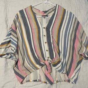 Super cute beach striped top